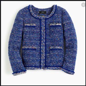 J. Crew Lady jacket cobalt tweed